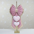 Carica l'immagine nel visualizzatore della galleria, Fiocco nascita CLASSIC bimba 2 cuori