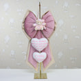 Carica l'immagine nel visualizzatore della galleria, Fiocco nascita CLASSIC bimba 2 cuori