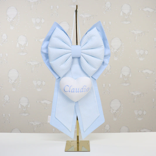 Fiocco nascita CLASSIC bimbo 1 cuore