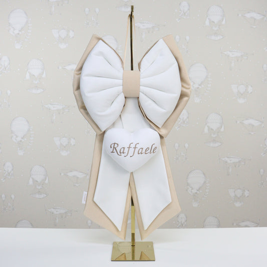 Fiocco nascita CLASSIC bimbo 1 cuore