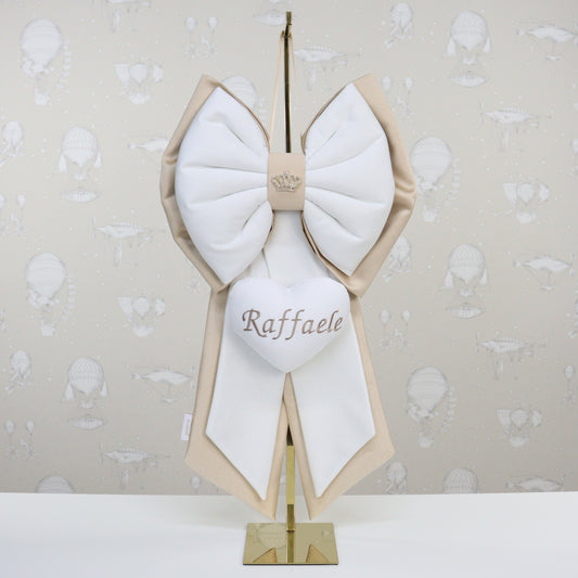 Fiocco nascita CLASSIC bimbo 1 cuore