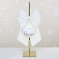 Carica l'immagine nel visualizzatore della galleria, Fiocco nascita CULLA cotone panna