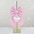 Carica l'immagine nel visualizzatore della galleria, Fiocco nascita CULLA raso rosa