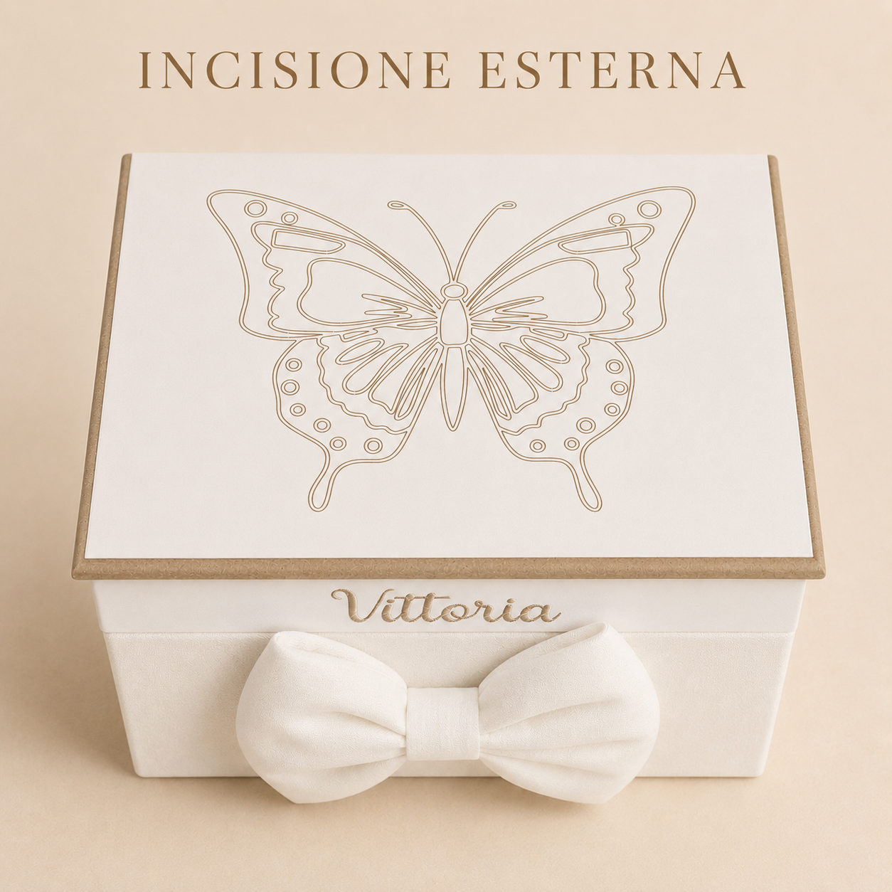 Cesto nascita - Porta bomboniere - Bauletto - Raso Oro - Velluto Celeste