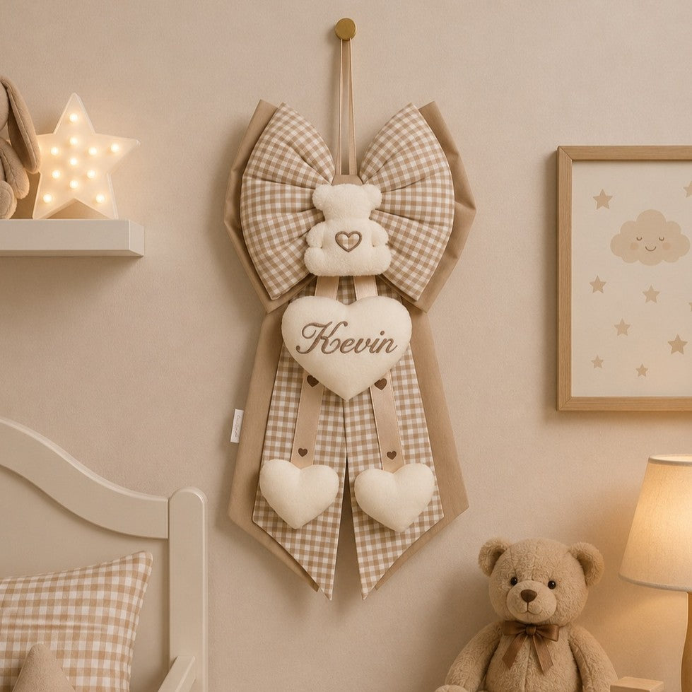 Fiocco Nascita Incanto Beige
