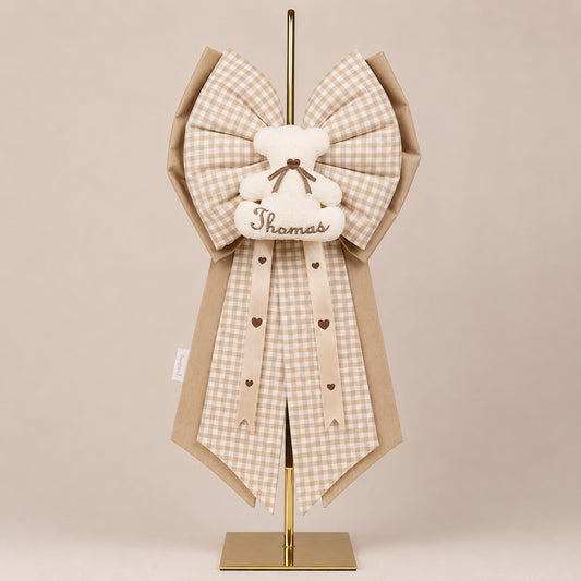 Fiocco Nascita Incanto Beige