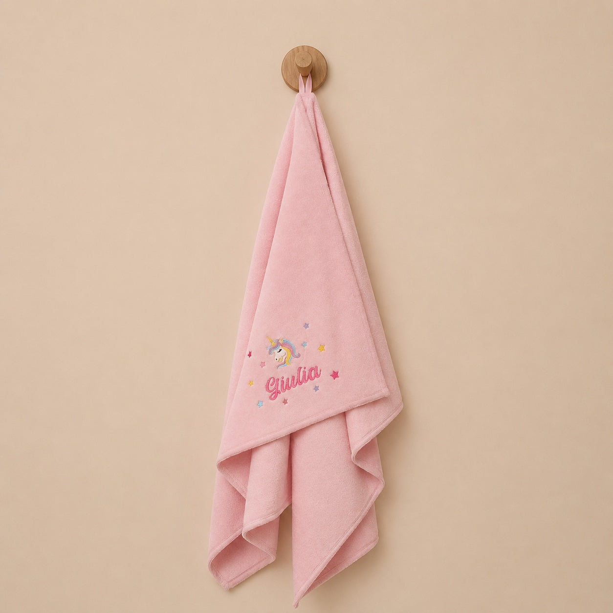 Telo Spugna di Bamboo Rosa